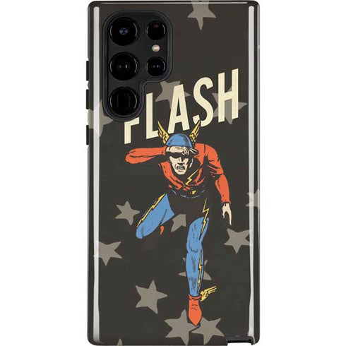 DC Comics The Flash Retro Action Pose Galaxy S25 Ultra Impact Case